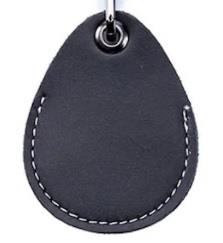 Elegantní kožený RFID přívěšek pro přístupové a zabezpečovací systémy 125KHz