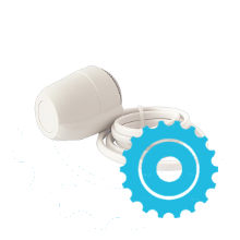 Princip ovládání termoelektrické hlavice topného tělesa